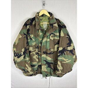 Tru Spec Woodland Camo NATO Cold Weather Field Jacket w Liner Mens XL Canadian